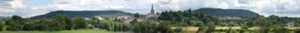 GM708 Gaugemaster Large Backscene - Pretty British Town (2744 x 304mm) - Picture 1 of 1