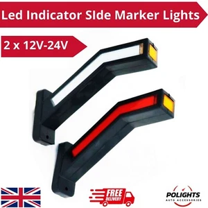 2 x Luces LED Indicadoras Posición Dinámica Neón 12-24V Camión Camión Cámper - Imagen 1 de 9