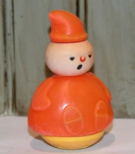 Vintage Fisher Price 142 Drei Männer in einer Wanne rot Kerzenständer Hersteller Figur - hat Gebrauchsspuren - Bild 1 von 7