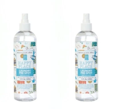 Beekman 1802 Happy Place Laundry 2 Piece Pre-Spot Spray 12 oz-Unscented-NEW
