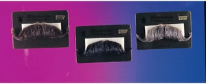 Rubies Costume Moustach 100%Human Hair -Professional Colonel Major Mustache :New - Picture 1 of 6