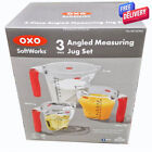 OXO Jugs Set 3 Piece Angled Measuring Jugs Set 3 Piece Easy Read Jugs