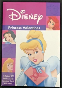 DISNEY Princess VALENTINES DAY CARD Lot Of 32 W/ Box @134 - Picture 1 of 3