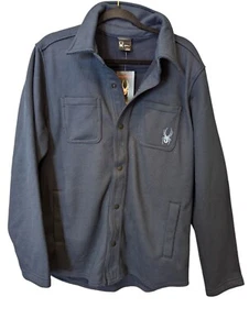 Spyder Frontier Snap Button Down Shacket Long Sleeve Pockets Men's Size M NWT - Picture 1 of 10
