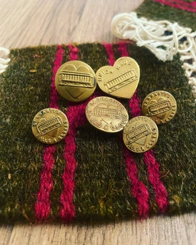 Antique Vintage Carhartt Buttons Cover