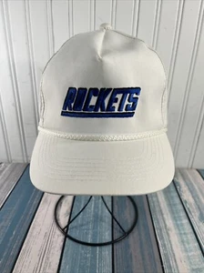 Houston Rockets Vintage NBA Blanco SnapBack Talla Única Cuerda Sombrero Youngan - Imagen 1 de 6