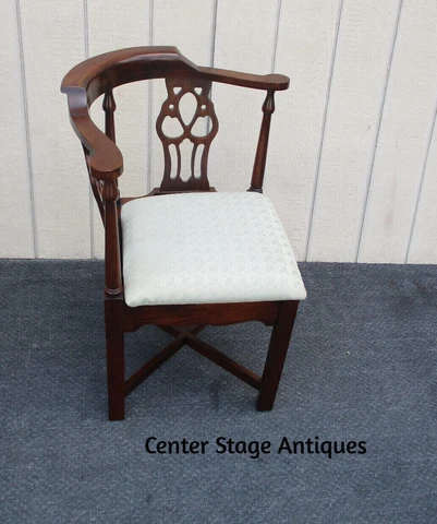 63434 Quality Solid  Mahogany Corner Chair Cover