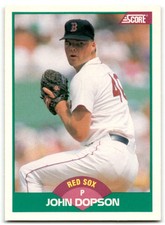 1989 Score Rookie & Traded John Dopson Boston Red Sox #40T