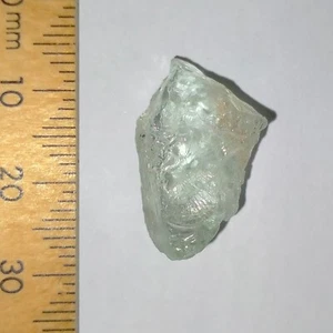 Aquamarine facet rough crystal eye clean natural cutting gemstone Video 13.8ct - Picture 1 of 8