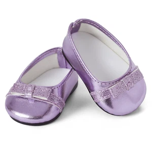 AMERICAN GIRL METALLIC BALLET FLATS SHOES for 18" Doll NIB NEW (no doll) - Picture 1 of 6