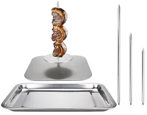 Stainless Steel Vertical Skewer for Barbecue Grill, For Tacos Al Pastor, Shaw... - Picture 1 of 6