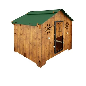 VERSATILE POLLAIO IN LAMINATO PER 8 / 12 GALLINE ANTI ACARO ROSSO POLLY FARM 2XL - Picture 1 of 14