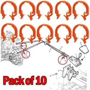 10X Multi-Purpose Shaft C-Clip For Chevrolet Captiva C100 MT Gearbox Shift Cable - Picture 1 of 6