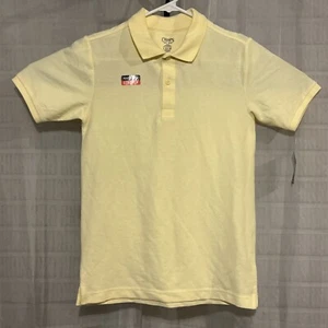 Chaps Polo Shirt Yellow. Boys Size L 14/16 Natural Stretch - Picture 1 of 15