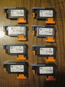 HP 771 OEM Printhead USED Set 8 REPAIR REFILL RECONDITION Z6200 Designjet - Zdjęcie 1 z 5