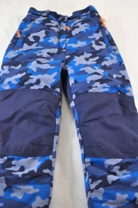 boy's Amazon Essentials ski pants size M(8) blue camo adjustable waist insulated - Picture 1 of 8