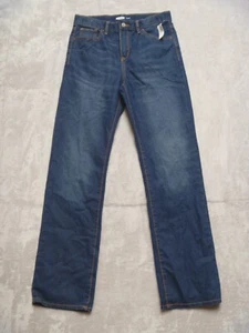 Old Navy Boy Youth Jeans Size 18 Blue Straight Adjustable Waistband Med Wash NEW - Picture 1 of 7