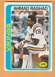 Ahmad Rashad Minnesota Vikings 1978 Topps #125 Oregon Ducks - Imagen 1 de 2