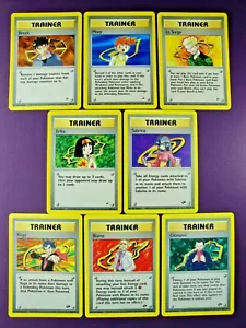 8 KARTEN KANTO GYM LEADER SET Pokémon Herausforderung & Helden selten | Sabrina Misty - Bild 1 von 12