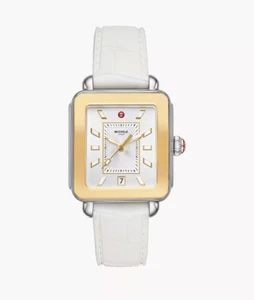 Michele Deco Sport two tone White Silver Dial Women's Watch MWW06K000014