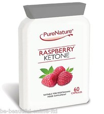 60 Pure Raspberry Ketones 2000mg Daily Weight Loss Slimming Diet Pills Burn Fat 