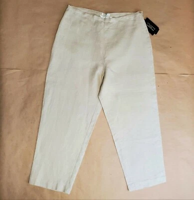 Capri de lino John Paul Richard 12P beige Foto 1 de 4