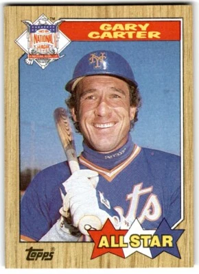 1987 Topps Gary Carter . New York Mets #602 - Image 1 of 2