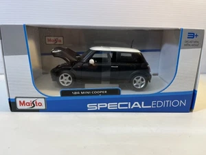 Mini Cooper Diecast Model Car: 1/24 Scale, New In Box By Maisto - Picture 1 of 7