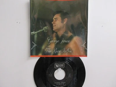 💥  ' GEORGE JONES '   HIT 45 + PICTURE  [THE RACE IS ON]  1964 !  💥 Foto 1 de 4