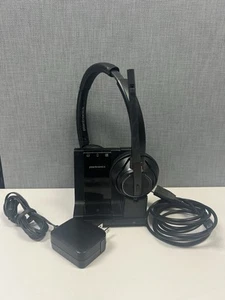 Plantronics Poly Savi W8220T Stereo Wireless Headset W8200B Base Complete Unit - Afbeelding 1 van 7