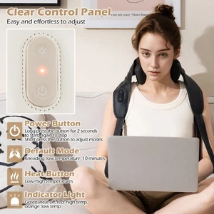 Neck Shoulder Massager for Pain Relief Tissue Kneading Shiatsu Massage Machine - Picture 1 of 11