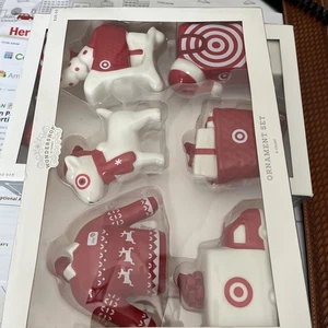NEU 2024 Spot Target Hund Keramik Baumschmuck 6-teiliges Set (2) Ava Wondershop rot - Bild 1 von 8