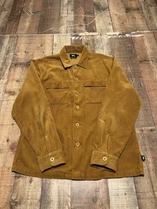 Stussy bright tan corduroy men's Button Down Shirt - Size XL - Picture 1 of 8