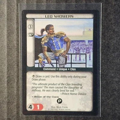 Leo Showers, 1996 BattleTech CCG Limited Base Set - Image 1 of 2