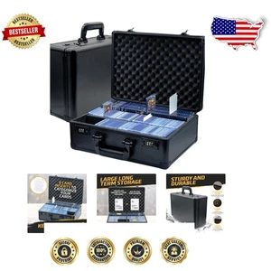 Elegant Aluminum Toploader Box with Combination Lock for Safe Card Storage - Picture 1 of 8