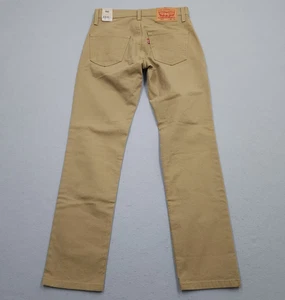 NUEVO Pantalón Levis Jeans Para Hombres 28x30 Caqui Tostado 511 Calce Ajustado Elástico Denim Nuevo con Etiquetas - Imagen 1 de 10