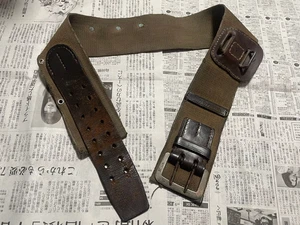 Antiguo Ejército Japonés Original Desvestirse Espada Cinturón 95cm Segunda Guerra Mundial Militar IJA IJN Me - Imagen 1 de 3