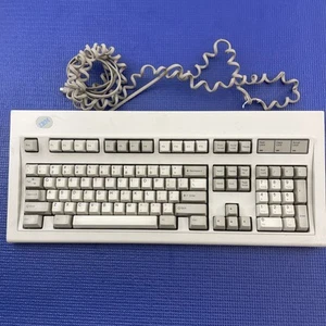 Clavier IBM vintage 1993 Clicky modèle M 52G9658 *cordon effiloché mais fonctionne très bien* - Photo 1/18