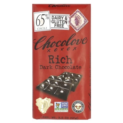 Rico chocolate negro, 65 % cacao, 3,2 oz (90 g) Foto 1 de 2
