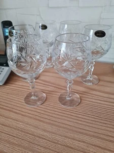 6 x Weinrömer   Kristall - Bild 1 von 6