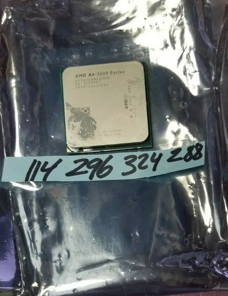 QTY 1x AMD A6-3650 2.6 GHz Quad-Core (AD3650WNZ43GX) CPU Socket FM1 - Image 1 of 1