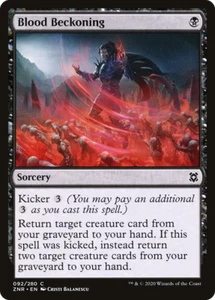 x4 Blood Beckoning ZNR MTG Zendikar Rising 92/280 COMMON M/NM 4x - Picture 1 of 1