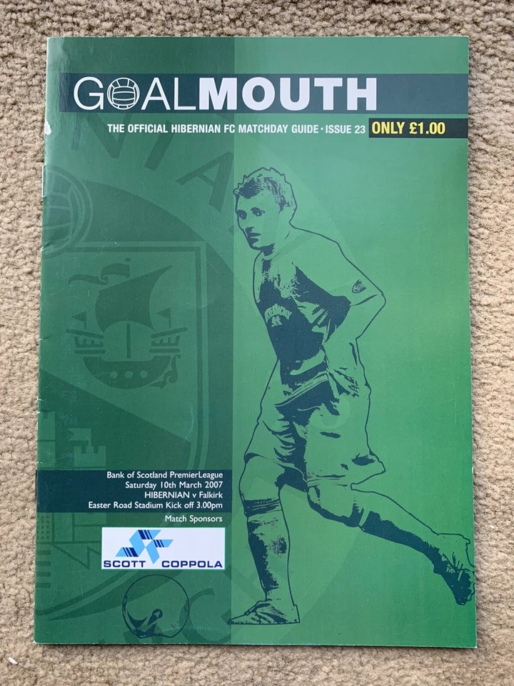 Hibernian v Falkirk - Bank of Scotland Scottish Premier League 2006/07 Programme - Image 1 of 1