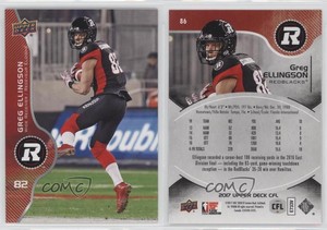 2017 Upper Deck CFL Greg Ellingson #86