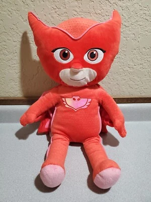 PJ Masks Owlette Amaya Peluche Grande 22” Rojo Rosa Disney Jr Superhéroe Foto 1 de 4