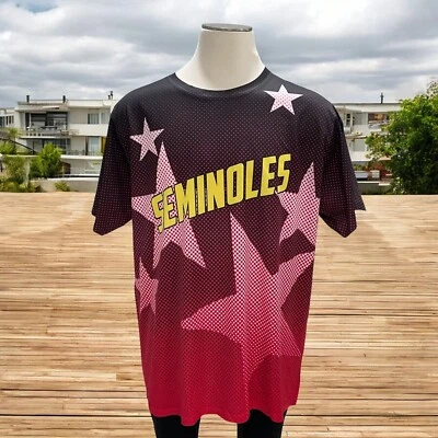 Seminoles 2XL Mesh Performance T Red Star Sporty Athletic Activewear Workout - Image 1 of 4