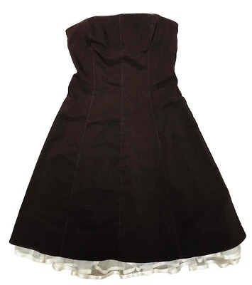 Y2K 90s Ruby Rox Ruffle Dress 9 Brown Fairy Grunge Whimsigoth Coquette USA - Image 1 of 4