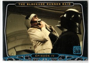 STAR WARS 2007 TOPPS 30TH ANNIVERSARY BLUE PARALLEL BASE INSERT 10 DARTH VADER