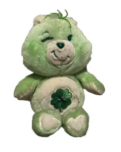 Vintage Care Bears Good Luck Bear 13" Plush 1983 Kenner Green Shamrock Clover - Picture 1 of 4