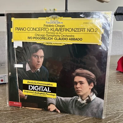 CHOPIN Piano Concerto #2 & Polonaise - IVO POGORELICH ABBADO DG ST LP 1983 New - Image 1 of 4
